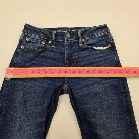 Mens Dark Wash Bootcut Jeans 26x28 Stretch Denim Casual Everyday Wear - Picture 15 of 16